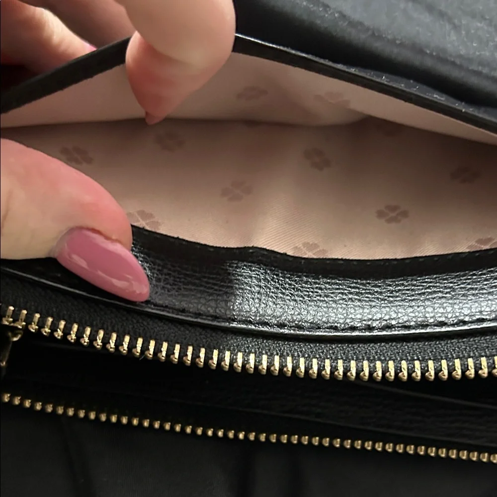 Kate Spade Black Zip-Around Wallet EUC - Picture 12 of 12